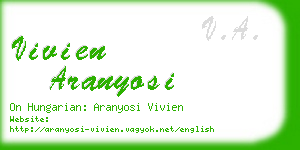 vivien aranyosi business card